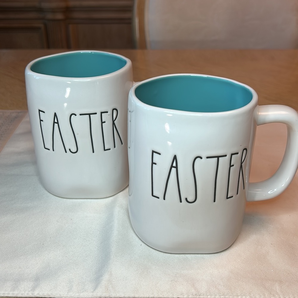 Rae Dunn EASTER White Ceramic Coffee Mug